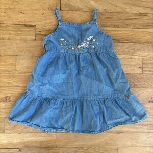 Dip floral hand embroidered dress